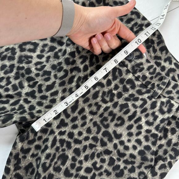 Cabi Pants Womens 6 Black Jungle Leopard Print Stretch Skinny Ankle Classic Work - Picture 8 of 10
